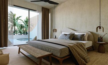 DEPARTAMENTO EN VENTA  EN TULUM 1 HABITACION/ ALBERCA /PRIVADA