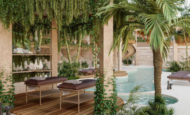 DEPARTAMENTO EN VENTA  EN TULUM 1 HABITACION/ ALBERCA /PRIVADA