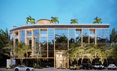 DEPARTAMENTO EN VENTA EN TULUM 1 HABITACION/ ELEVADOR/ SPA / AREA COMERCIAL