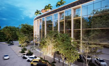 DEPARTAMENTO EN VENTA EN TULUM 1 HABITACION/ ELEVADOR/ SPA / AREA COMERCIAL