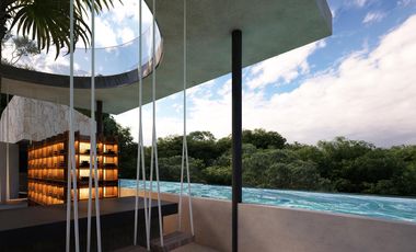 DEPARTAMENTO EN VENTA EN TULUM  1 HABITACION/ LOBBY/ RESTAURANTE/ BAR/ PISCINA