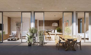 DEPARTAMENTO EN VENTA EN TULUM  1 HABITACION/ LOBBY/ RESTAURANTE/ BAR/ PISCINA