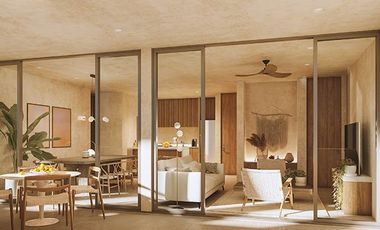 DEPARTAMENTO EN VENTA EN TULUM  1 HABITACION/ LOBBY/ RESTAURANTE/ BAR/ PISCINA