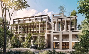 DEPARTAMENTO EN VENTA EN TULUM  1 HABITACION/ LOBBY/ RESTAURANTE/ BAR/ PISCINA