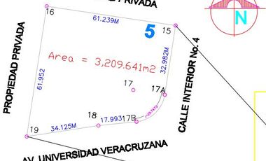 Terreno en  Renta Av. Universildad Lote 14A, Parque Tecnológico Puerto México. Coatzacoalcos, Ver.