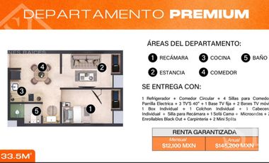 Departamento en venta  RUM Residencias Universitarias en Zona Anahuac Mayab Rentas Garantizadas Merida Yucatan