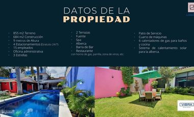 Hotel Boutique a la venta en Ixtapan de la Sal.