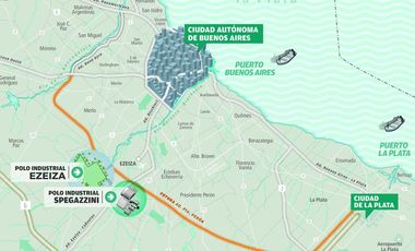 Alquiler de Nave Industrial de 1600 mts cub   1200 mts desc Polo Industrial Ezeiza