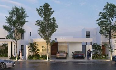 CASA 1 PISO  DE DOS RECAMARAS MODELO AUREA VENTA MERIDA CONKAL
