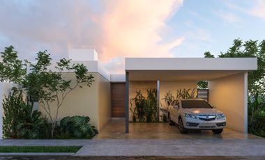 CASA 1 PISO  DE DOS RECAMARAS MODELO AUREA VENTA MERIDA CONKAL