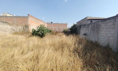 Venta Terreno 597.53 m2 en San Martin Texmelucan con Servicios a pie de Calle