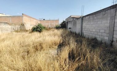 Venta Terreno 597.53 m2 en San Martin Texmelucan con Servicios a pie de Calle