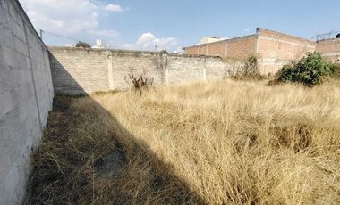 Venta Terreno 597.53 m2 en San Martin Texmelucan con Servicios a pie de Calle