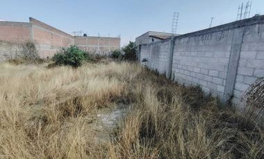 Venta Terreno 597.53 m2 en San Martin Texmelucan con Servicios a pie de Calle