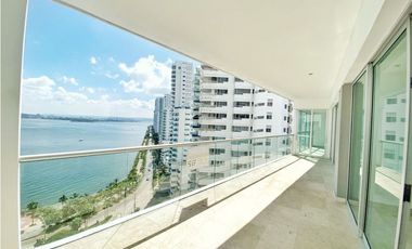 SE ARRIENDA APARTAMENTO EN CASTILLOGRANDE VISTA A LA BAHA CARTAGENA!