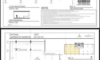 Oficina A+ Venta 1054 m2 , Torre ALBIA