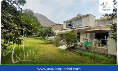 VENTA CASA  CLUB LOS GIRASOLES CHACLACAYO