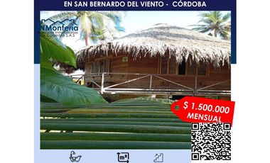 ARRIENDO DE CABAÑA EN SAN BERNARDO DEL VIENTO - CÓRDOBA