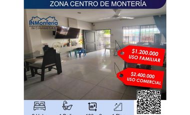 ARRIENDO DE CASA EN ZONA CENTRO DE MONTERIA