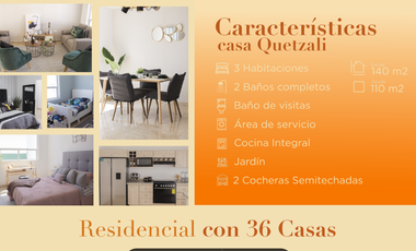 CASA EN PREVENTA EN CUAUTLANCINGO PUEBLA (QTZ IDE)