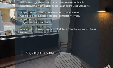 Departamento en VENTA Jardines del Moral, NARÁN