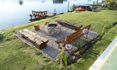 Hermosa casa de 4 ambientes amoblada con acceso propio a la laguna y amenities