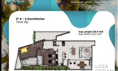 Departamento 2 dormitorios a estrenar con balcon
