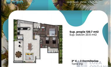Departamento 2 dormitorios a estrenar con balcon