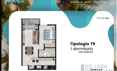 Departamento 2 dormitorios a estrenar con balcon