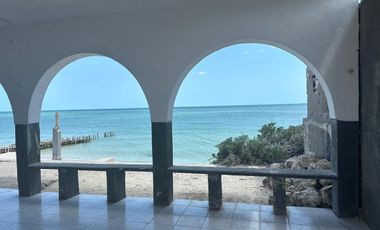 CASA EN VENTA MERIDA, CHELEM PROGRESO FRENTE AL MAR