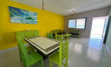 CASA EN VENTA MERIDA, CHELEM PROGRESO FRENTE AL MAR