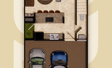 Townhouse en venta con roof garden en zona de Conkal Yucatán.