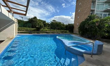 Se vende departamento amueblado en Anthea, Yucatán Country Club.