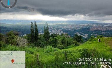 LOTE EN VENTA FLORIDABLANCA GUADALQUIVIR - EXCELENTE VISTA