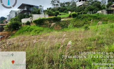 LOTE EN VENTA FLORIDABLANCA GUADALQUIVIR - EXCELENTE VISTA