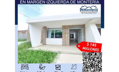 VENTA DE CASA EN MARGEN IZQUIERDA DE MONTERIA