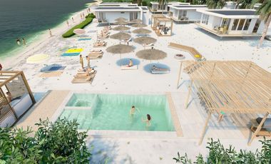 Villa beachfront de 3 recamaras 2 baños con club de Playa