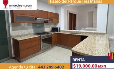 CASA DE UNA PLANTA EN RENTA EN PASEO DEL PARQUE TRES MARIAS, MORELIA
