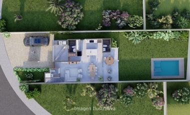 CASA EN VENTA EN PRIVADA UNICA AL NORTE DE MERIDA ZONA COUNTRY