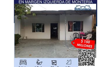 VENTA DE CASA EN MARGEN IZQUIERDA  DE MONTERIA