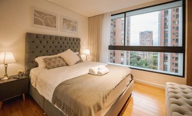 apartamento para renta amoblado poblado/ santa maria de los angeles
