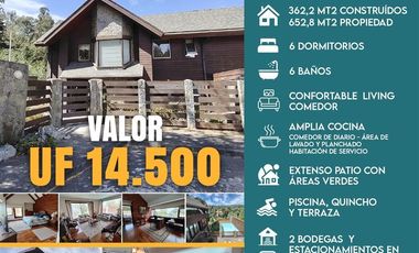 Casa en Venta en Casa Amplia 5 Dormitorios 6 Baños Sector Villuco, Chiguayante
