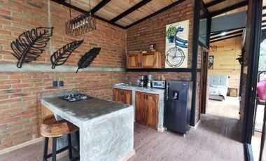 Cabaña en venta en Tapalpa. En el interior del bosque