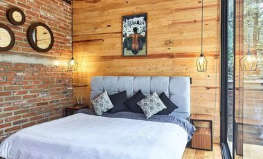Cabaña en venta en Tapalpa. En el interior del bosque