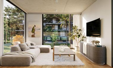 Departamento en venta de 2 ambientes en Luján- Condominio sustentable con piscinas-