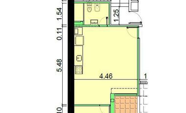 Departamento  un dormitorio al frente