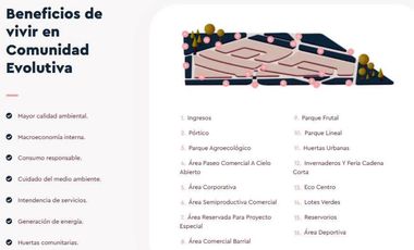 VENTA - Terreno. Comunidad Evolutiva, Pueblo Esther.