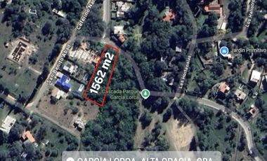 VENTA - TERRENO - ZONA GARCIA LORCA - ALTA GRACIA