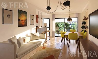 Venta de departamento 3 ambientes con balcón y parrilla en Wilde