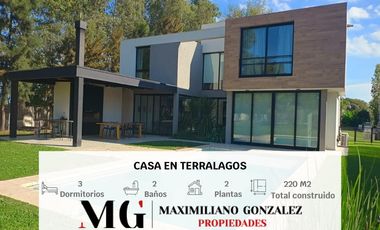 Casa en venta y alquiler, 4 ambientes. Terralagos, Canning.